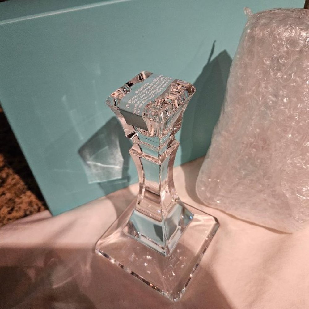 Tiffany and Company vintage crystal candle stick holders